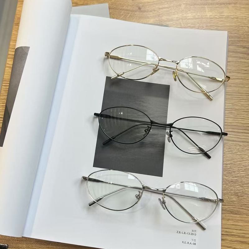 Eyeglasses Frame Thin Oval