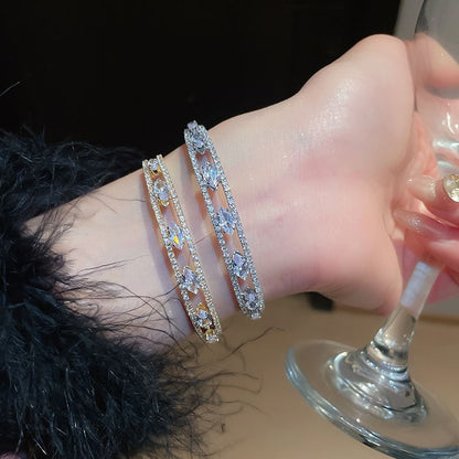 Bangle Open Rhinestone