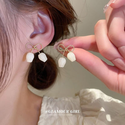 Boucle d'oreille fleur