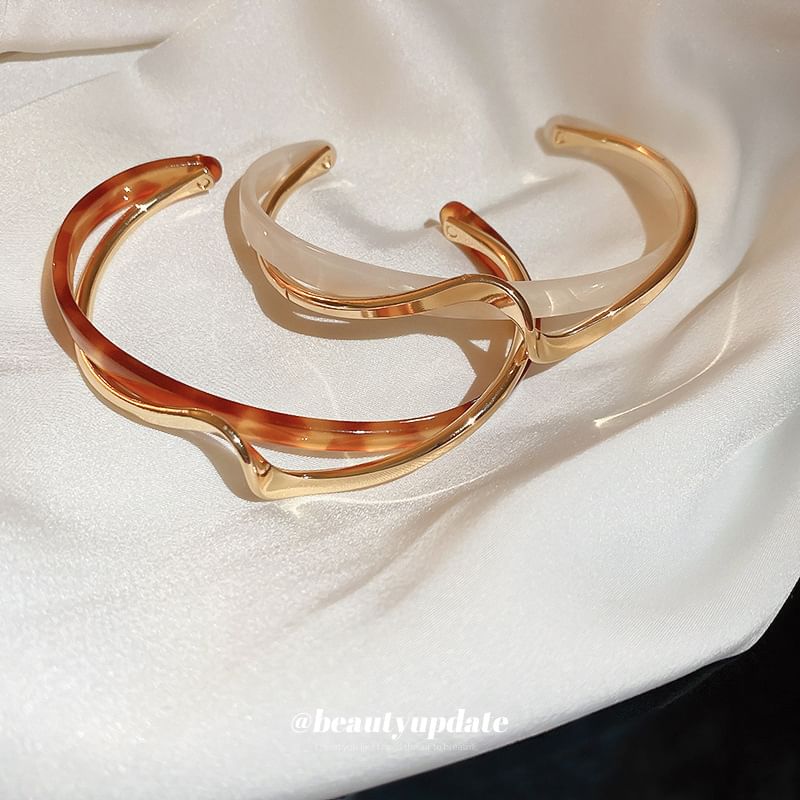 Open Print Twisted / Leopard Bangle