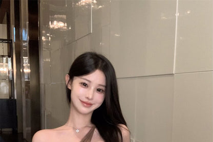 Asymmetrical One-Shoulder Cami Top Plain