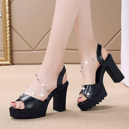 Platform Sandals Heel Chunky