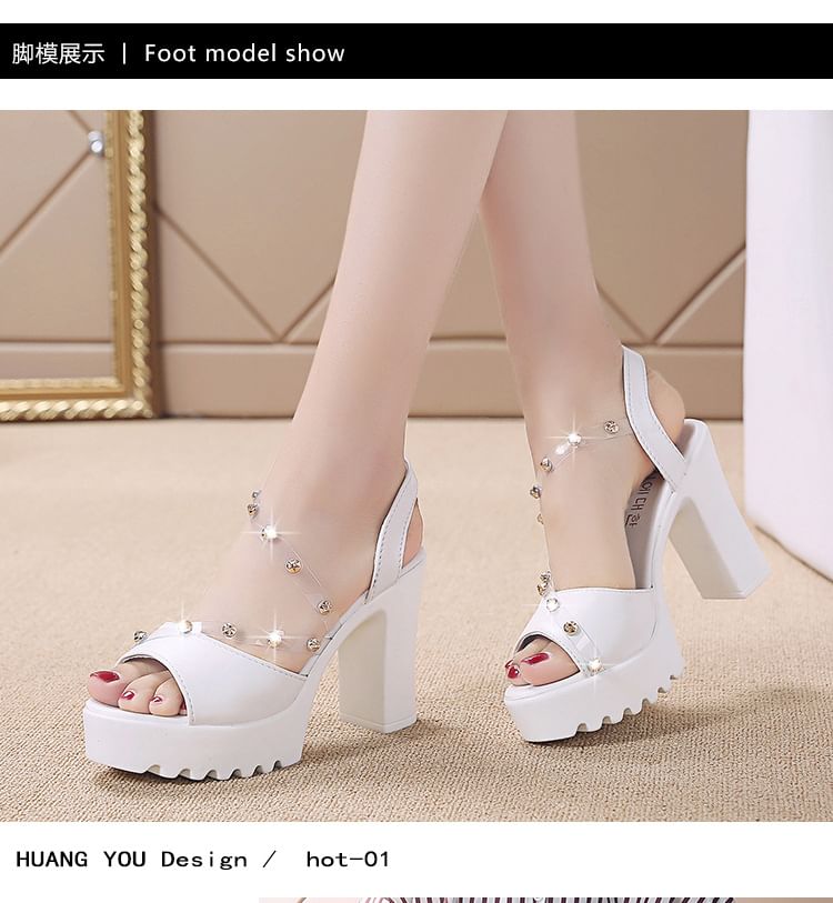 Platform Sandals Heel Chunky