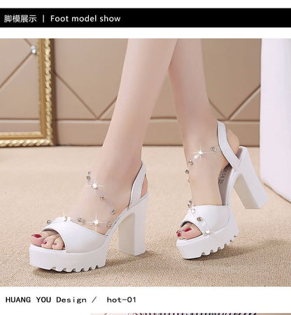 Platform Sandals Heel Chunky