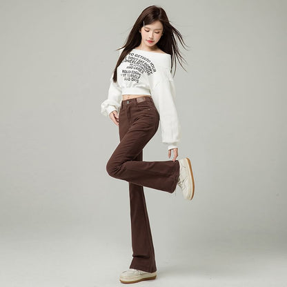 Washed Jeans (Various Bootcut Designs) Waist High