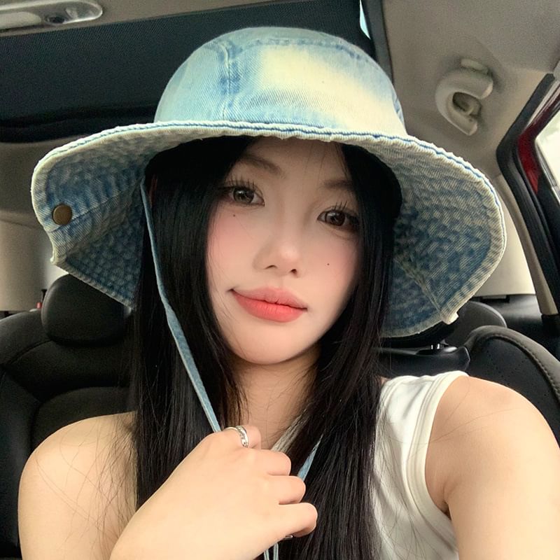 Denim Boonie Washed Hat