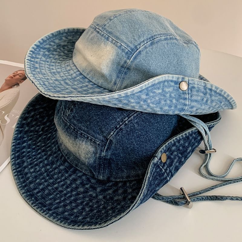 Denim Boonie Washed Hat