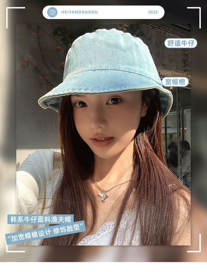 Hat Bucket Denim Washed