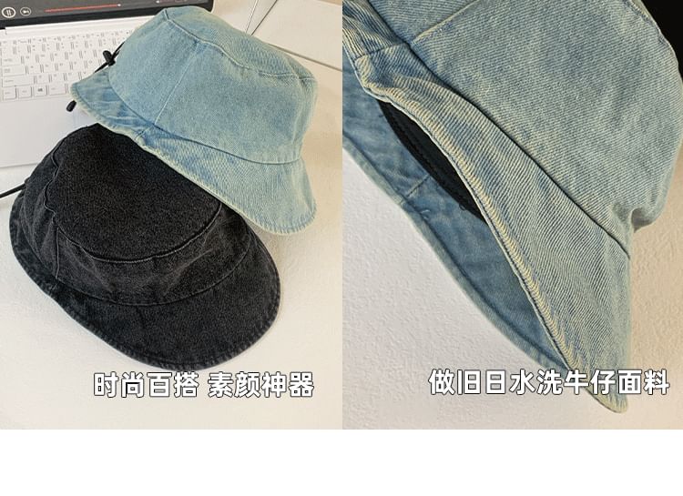 Hat Bucket Denim Washed