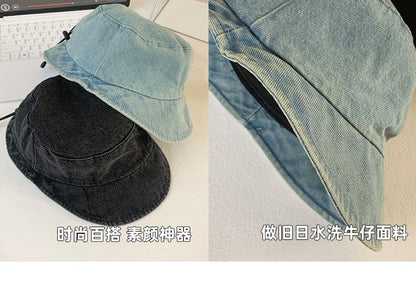 Hat Bucket Denim Washed