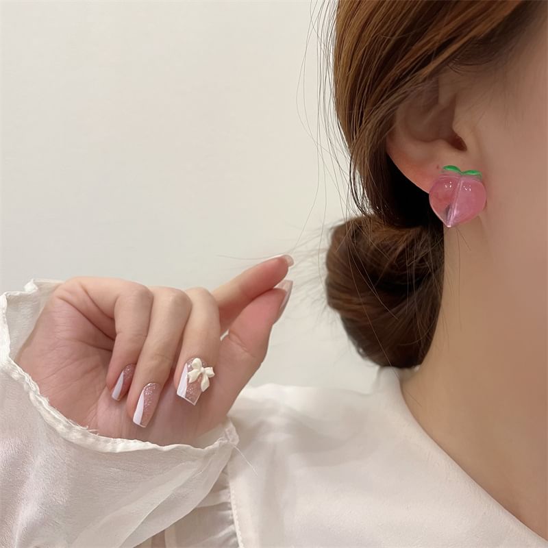 Earring Clip Peach / On Stud