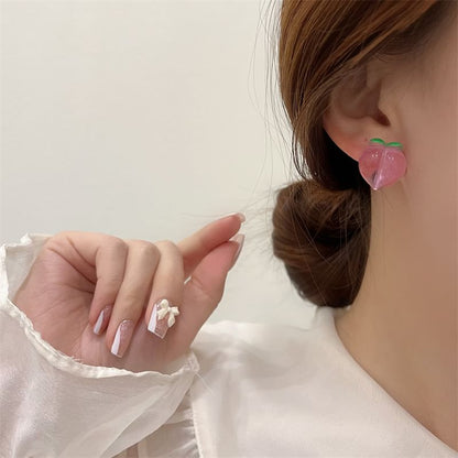 Earring Clip Peach / On Stud