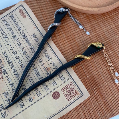 Hair Snake Faux Stick Fringed Pearl