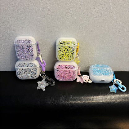 Skin Pro Earphone with Designs) Case Charm Sequined / (Various AirPods