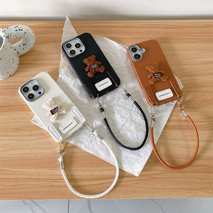 Strap Bear Phone Case Applique with