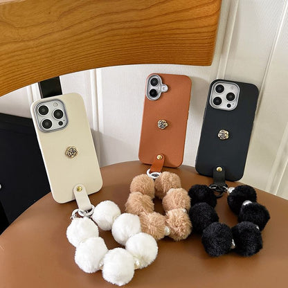 Floral Phone Strap with Case