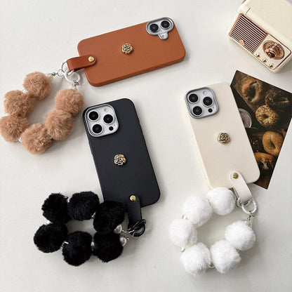 Floral Phone Strap with Case