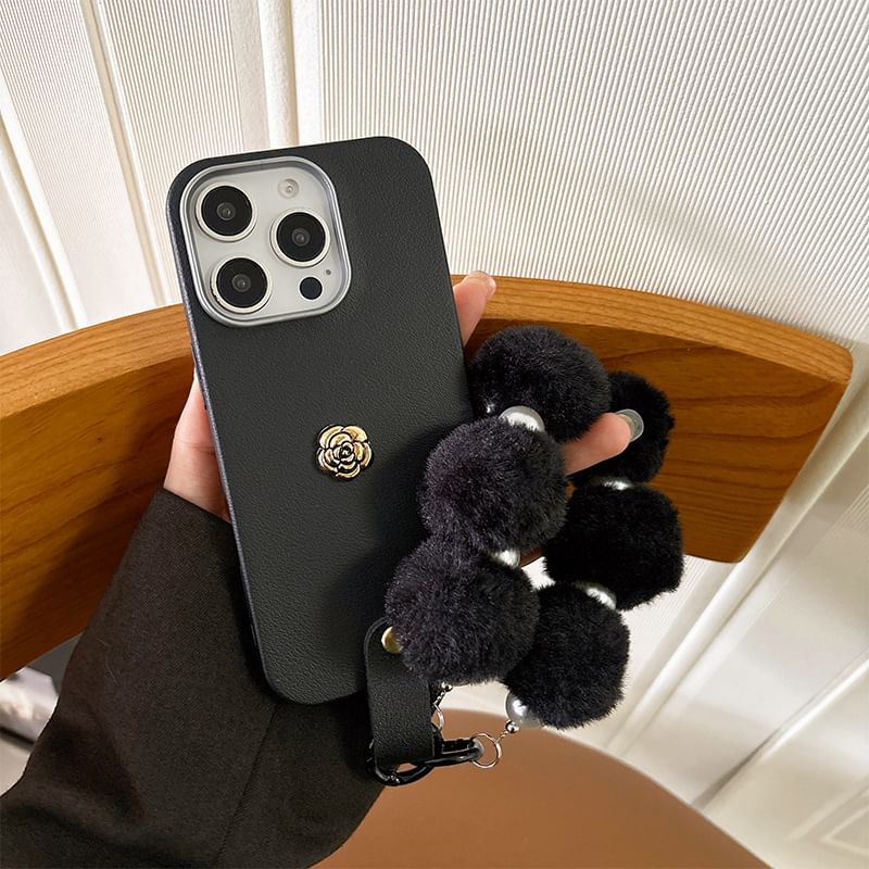 Floral Phone Strap with Case