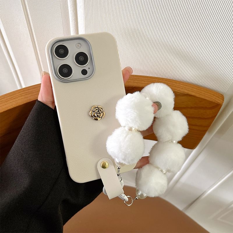 Floral Phone Strap with Case