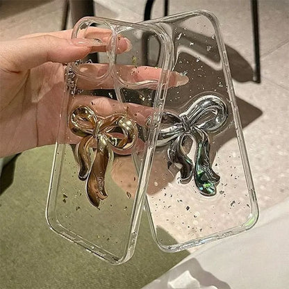 Bow Gold Phone Leaf Case