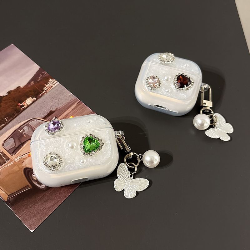 Skin Charm Earphone with / AirPods Rhinestone Case Pro