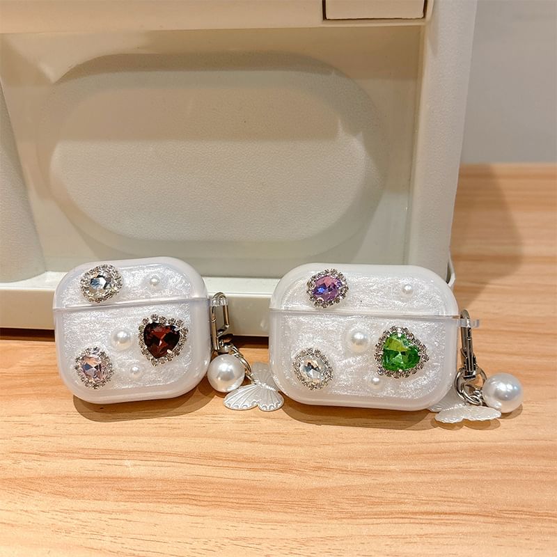 Skin Charm Earphone with / AirPods Rhinestone Case Pro