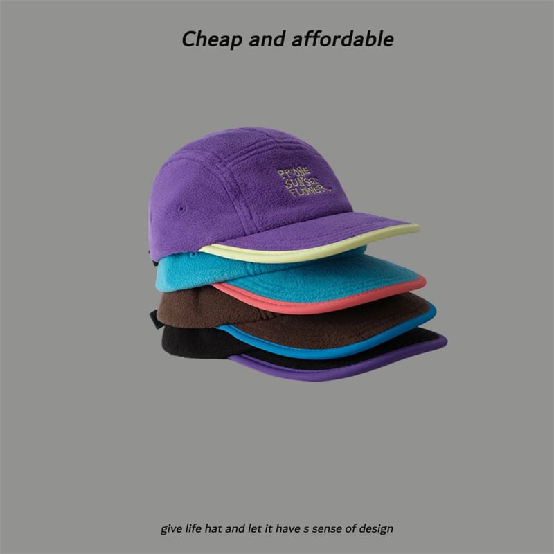 Cap Embroidered Lettering Fleece