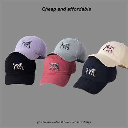 Cat Embroidered Baseball Cap