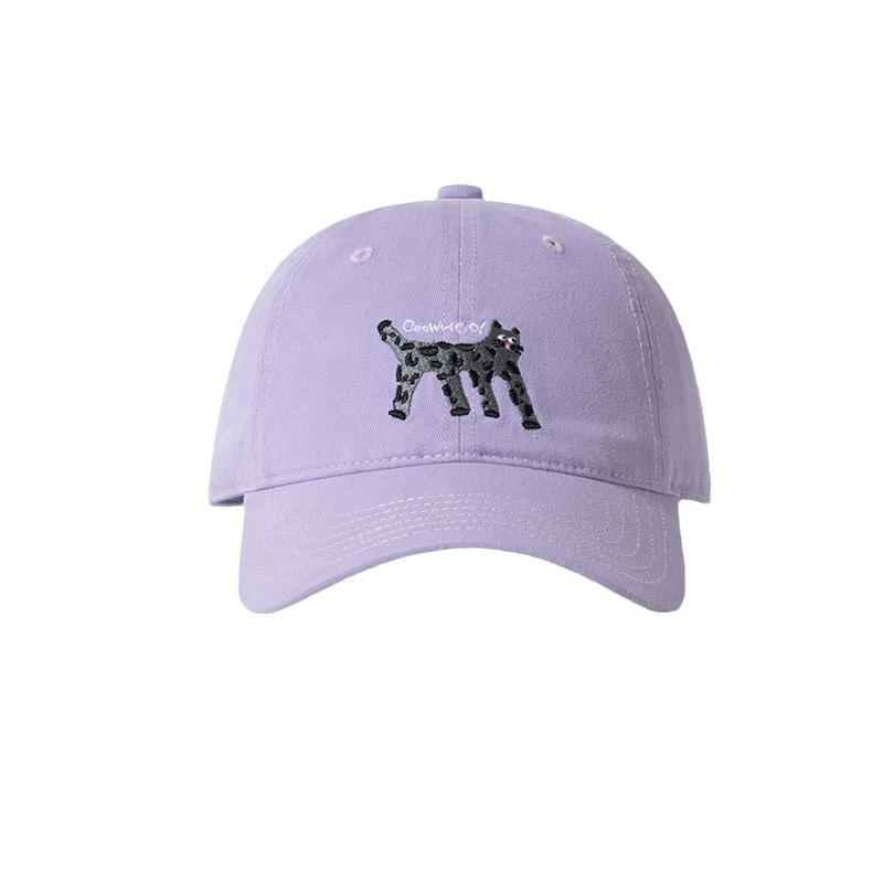 Cat Embroidered Baseball Cap