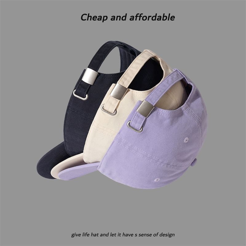 Baseball Embroidered Cap Cat