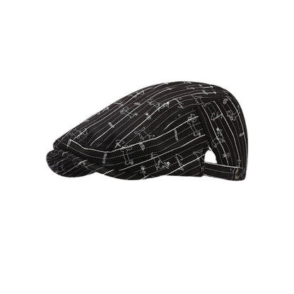 Cap Print Dog Newsboy