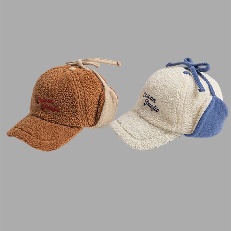 Cap Lettering Embroidered Earflap Baseball