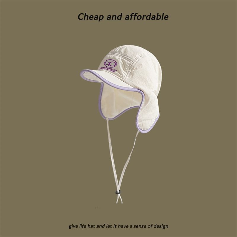 Trapper Print Lettering Hat