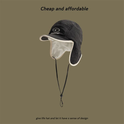 Trapper Print Lettering Hat