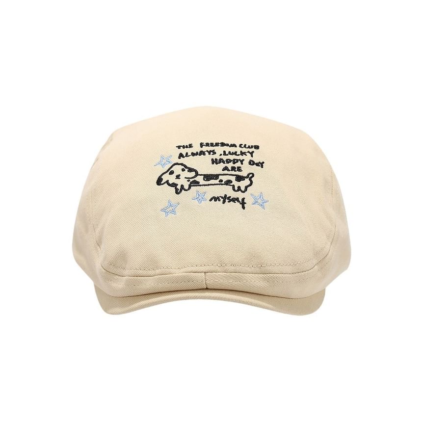 Cartoon Hat Embroidery Newsboy