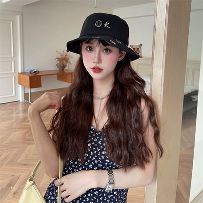 Smiley Face Bucket Hat Embroidered