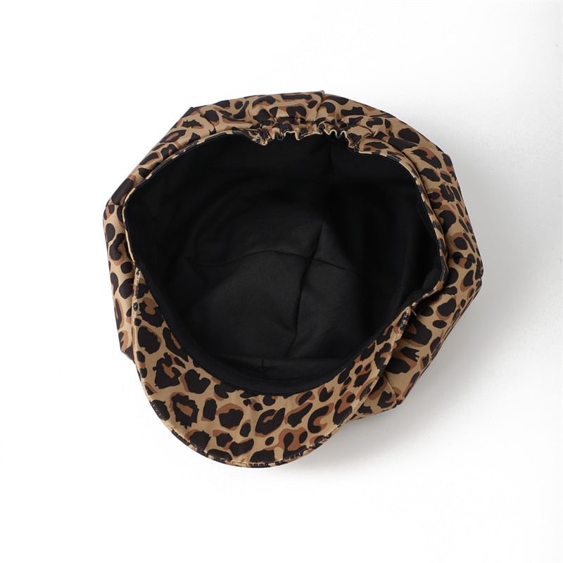 Print Animal Newsboy Cap