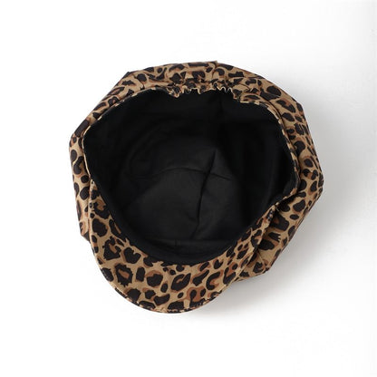 Print Animal Newsboy Cap