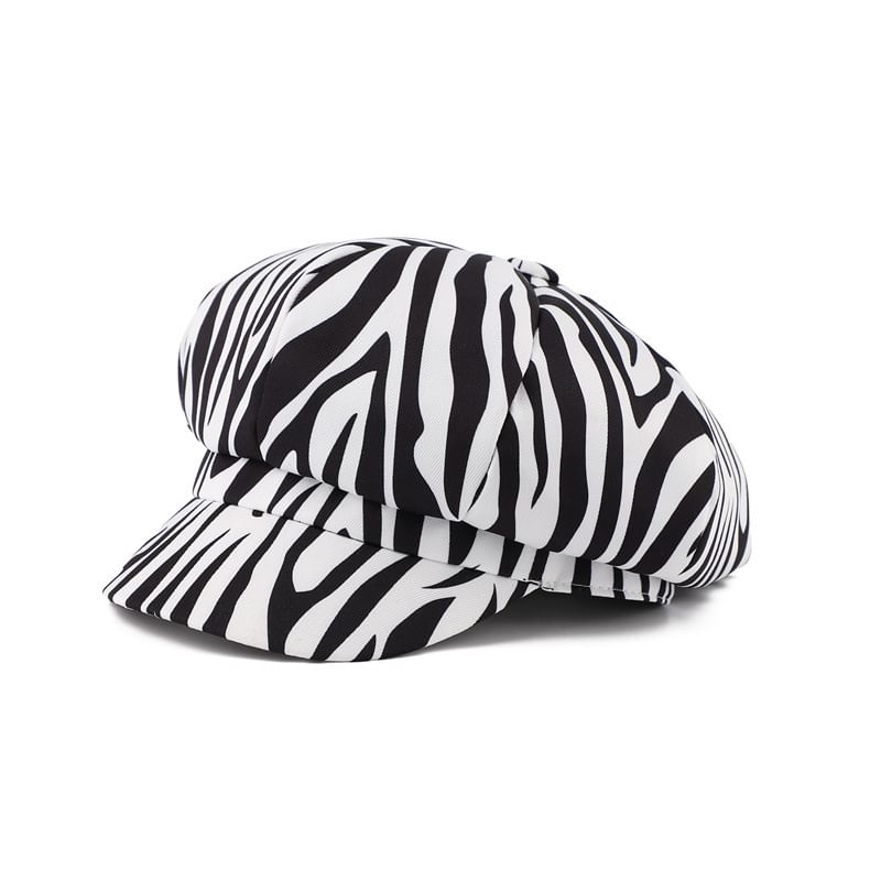 Print Animal Newsboy Cap