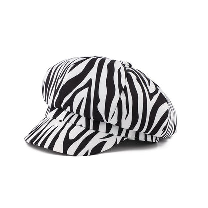Print Animal Newsboy Cap