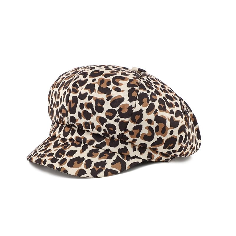 Print Animal Newsboy Cap
