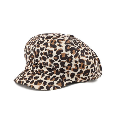Print Animal Newsboy Cap