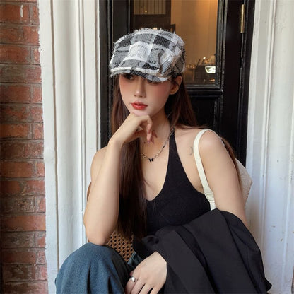 Patchwork Bucket Distressed Hat