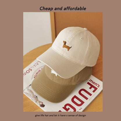 Dog Embroidered Cap Baseball