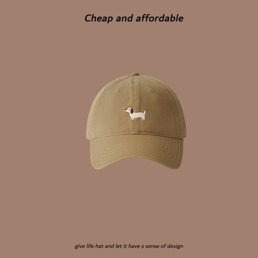 Dog Embroidered Cap Baseball