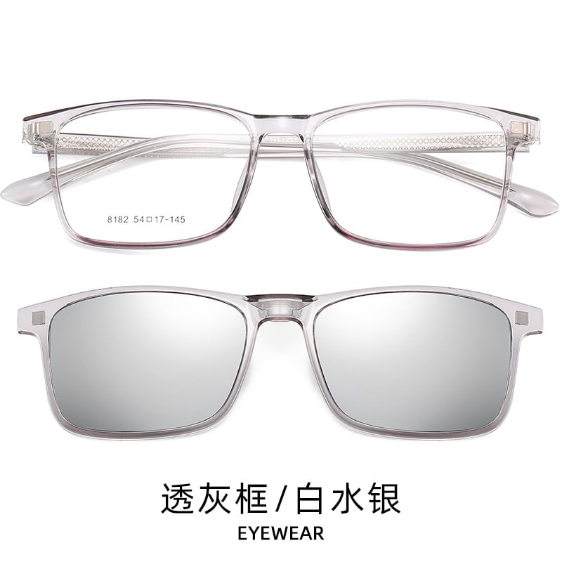 with Sunglasses Glasses Clip On Square