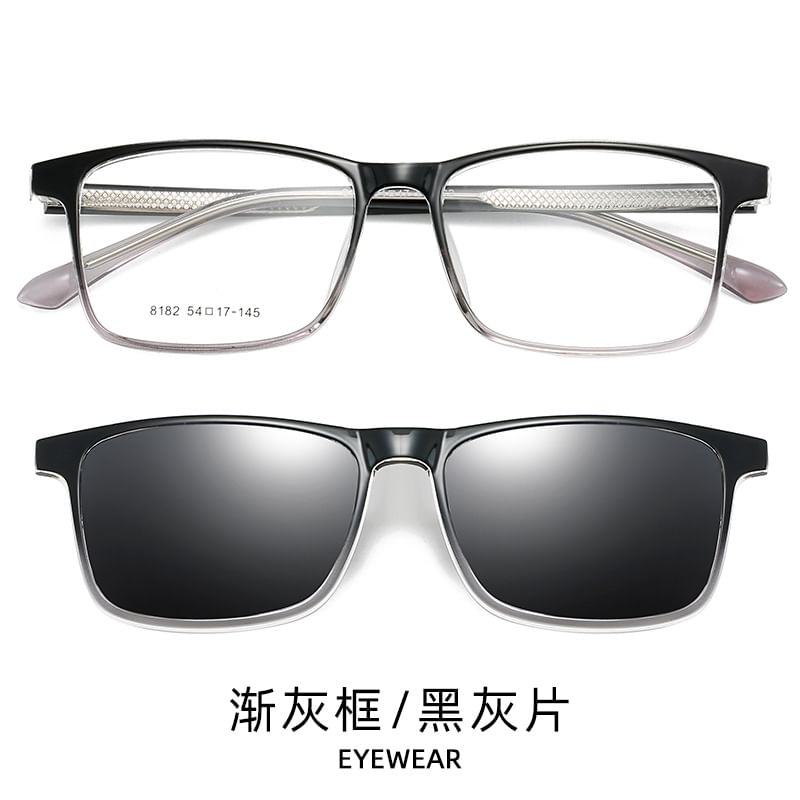 with Sunglasses Glasses Clip On Square