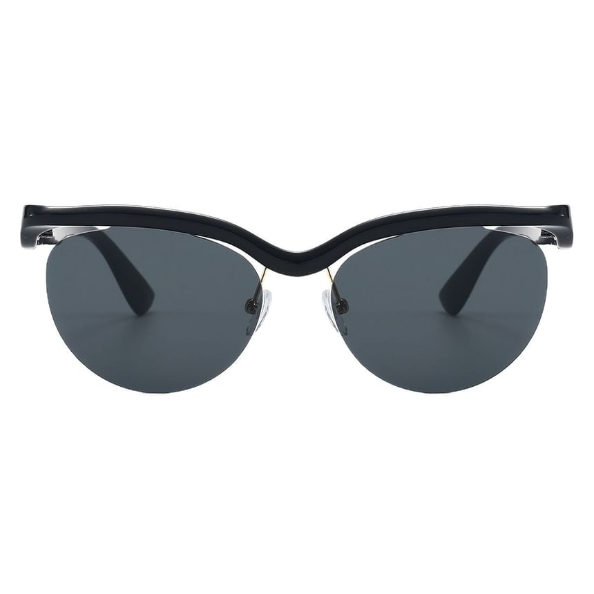 Browline Rimless Sunglasses
