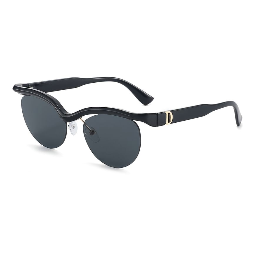 Browline Rimless Sunglasses