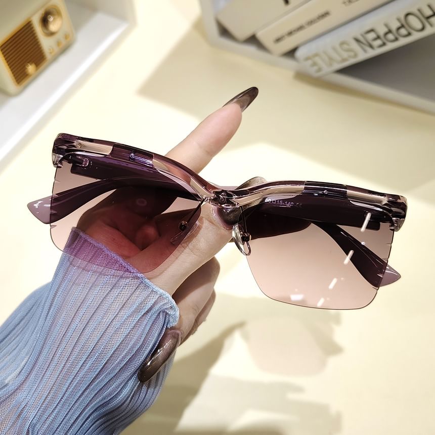 Sunglasses Rimless Browline